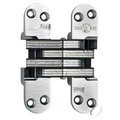 Universal Industrial Soss 1-1/8" x 4-5/8" Heavy Duty Invisible Spring Hinge for 1-3/4" Doors Satin Chrome Finish 218ICUS26D